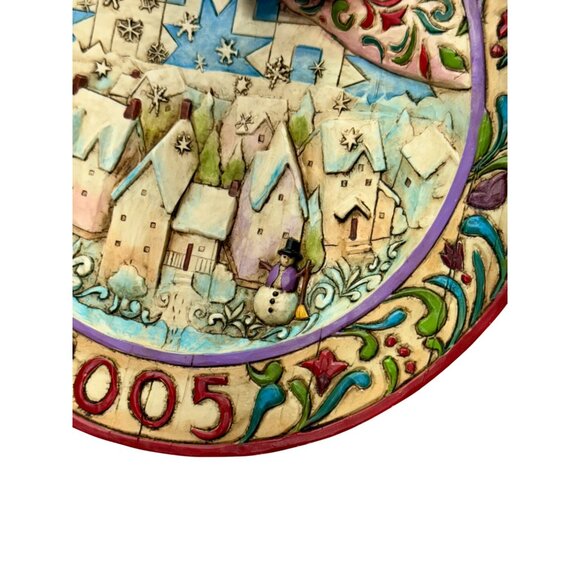 Jim Shore Heartwood‎ Creek 2005 Christmas 8”  Plate Sowing Joy Collectible Angel - Picture 6 of 13